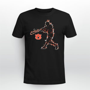 FANPRINT BASEBALL PLAYER ON FIRE AUBURN TIGERS