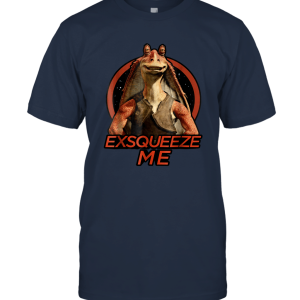Clothing Star Wars Jar Jar Binks Exsqueeze Me Graphic T Shirt Unisex T-Shirt