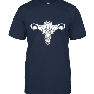 Clothing Death Metal Uterus And Ovaries T Shirt Gothic Feminism Graphic Tee Feminist Clothing 3102 Unisex T-Shirt