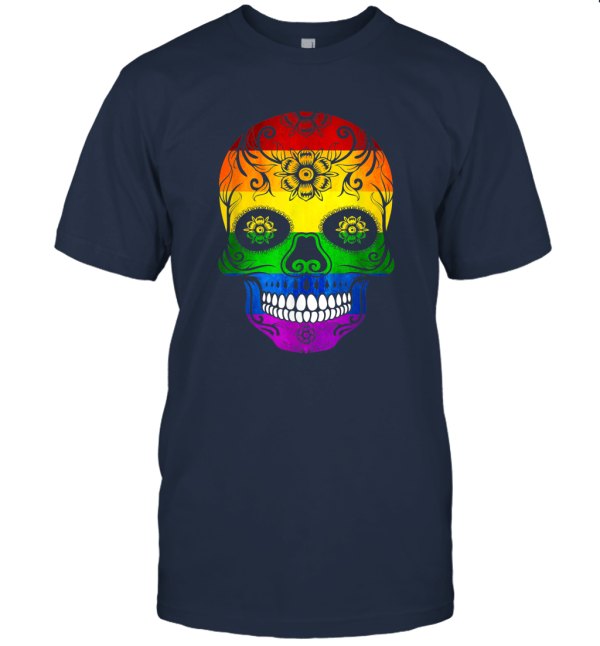 Dia de Muertos mexican gay pride day of the dead tshirt Unisex T-Shirt