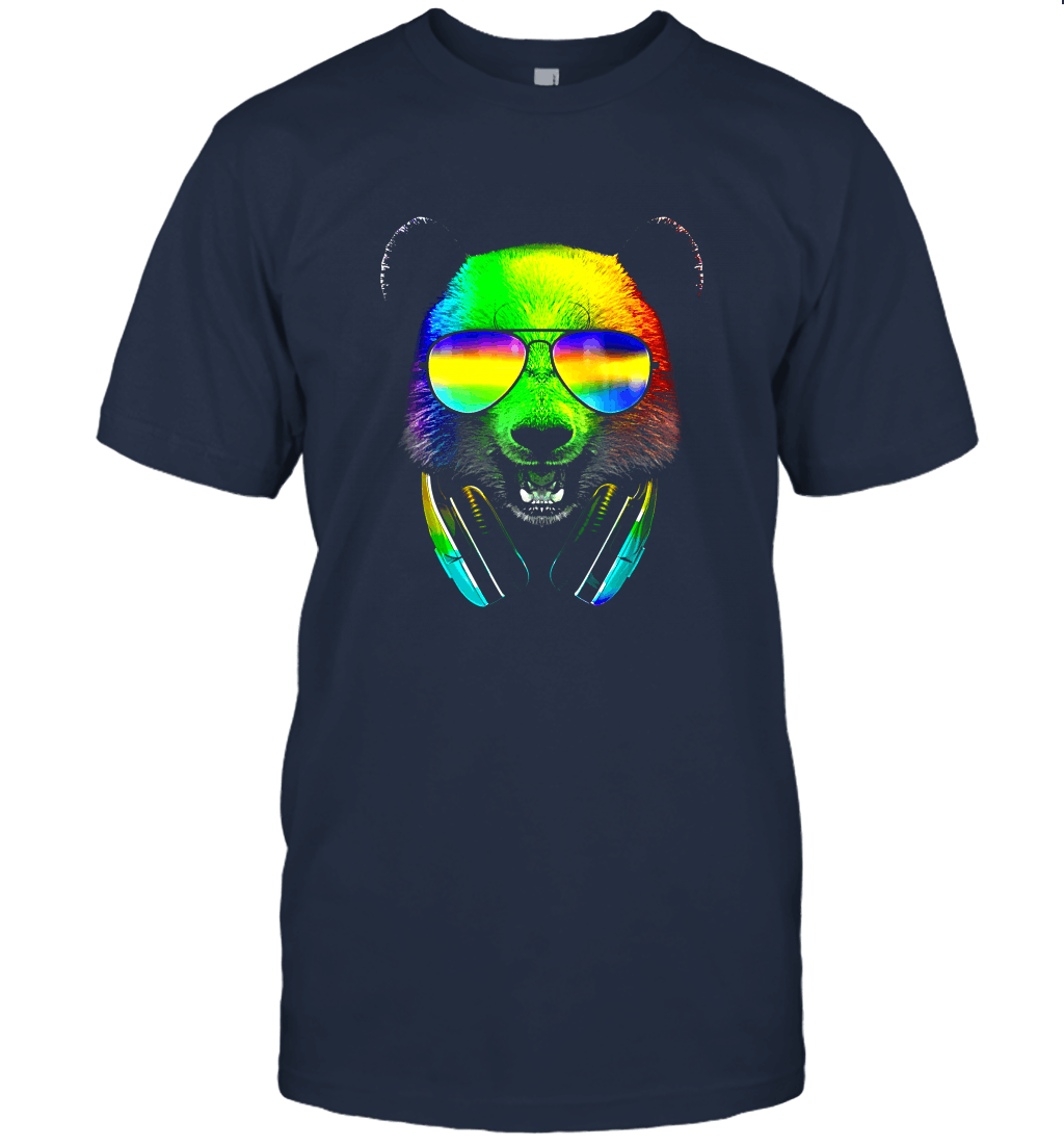 Design By Humans Dj Panda Men's Graphic T Shirt Unisex T-Shirt