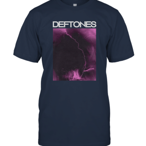 Deftones T Shirt Lightning Strikes Band Logo Purple Unisex T-Shirt