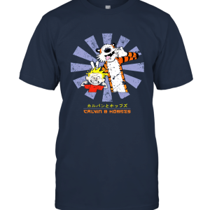 DCVZTEA Calvin and Hobbes Retro Japanese T Shirt Unisex T-Shirt