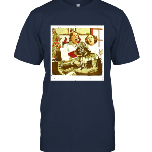 Darth Vader Leia and Luke Skywalker Family Caroling T Shirt Unisex T-Shirt