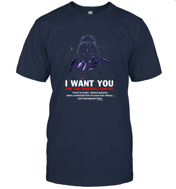 Darth Vader I Want You Star Wars Unisex T-Shirt