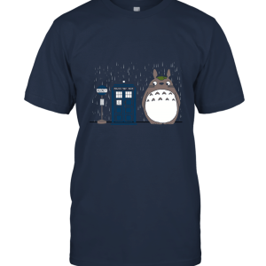 Doctor Who Telephone Box Neighbor Totoro Unisex T-Shirt