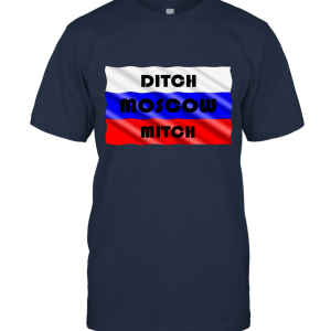 Ditch Moscow Mitch Russian Flag Vintage Unisex T-Shirt