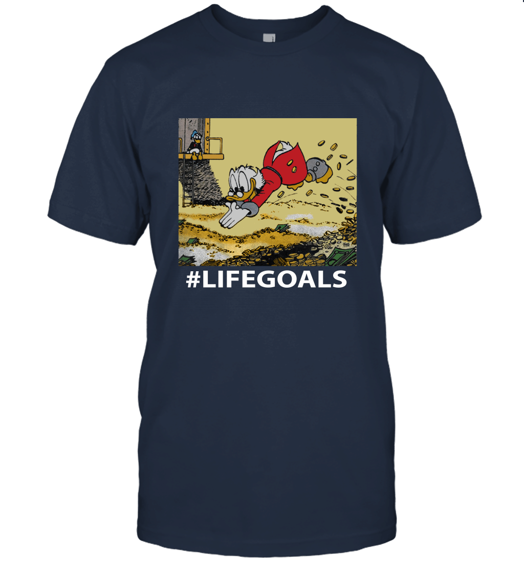 Disney Ducktales Scrooge Goals McDuck Duck Tales Vintage Classic Funny Logo Unisex T-Shirt
