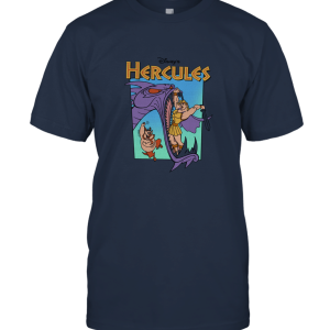 Disney Mens' Hercules Hydra Battle Retro Unisex T-Shirt