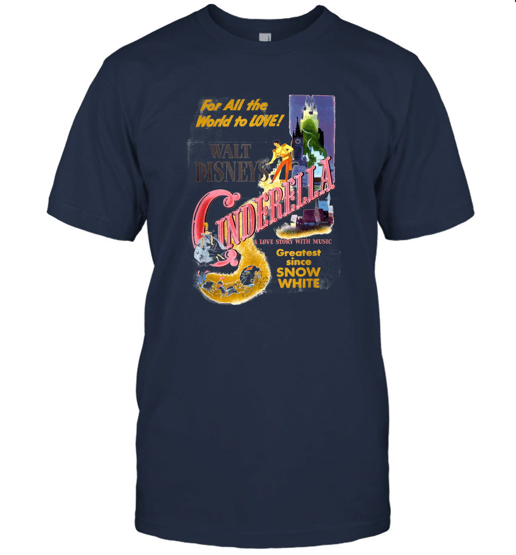 Disney Cinderella Vintage Classic Poster Unisex T-Shirt
