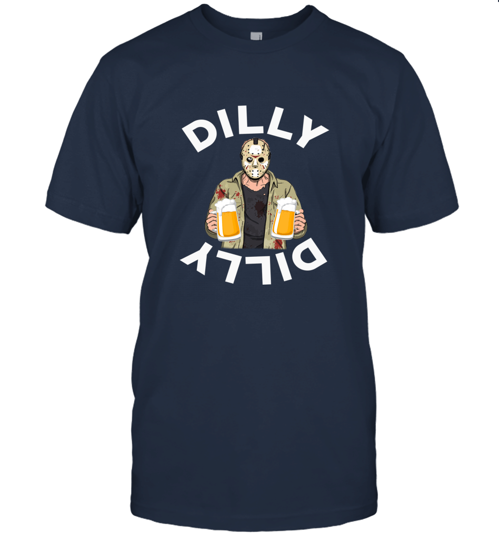 Dilly Dilly Halloween Jason Horror Drink Beer Unisex T-Shirt