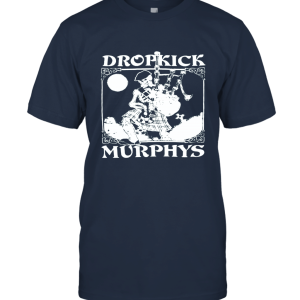 Dropkick Murphys  Mens Vintage Skeleton Piper Unisex T-Shirt