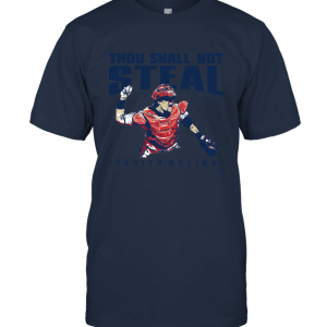 FanPrint Thou Shall Not Steal Yadier Molina  Official Sports Apparel Unisex T-Shirt