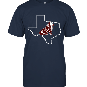 FanPrint Reveille in State Outline Texas A Unisex T-Shirt