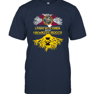 FanPrint Florida  Hawkeye Roots Iowa Hawkeyes  Official Sports Apparel Unisex T-Shirt