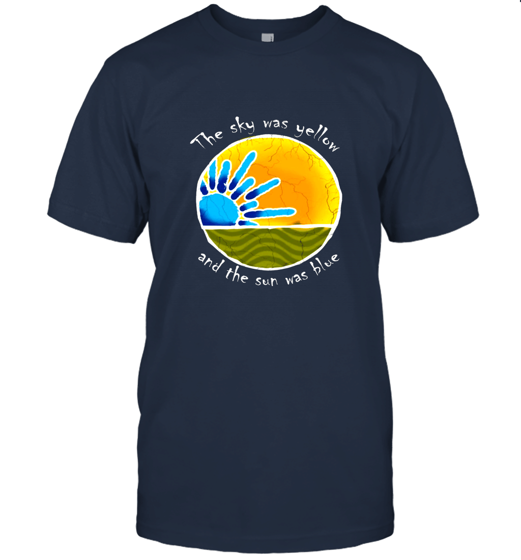 Epicura Sky was Yellow Sun was Blue Scarlet Begonias Inspired Unisex T-Shirt