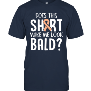 Endometrial Cancer Survivor Bald Peach Ribbon T Shirt Unisex T-Shirt