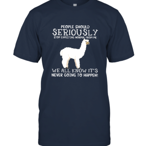 Eople should seriously stop expecting normal from me we all know it's never going to happen Gift idea T shirt Unisex T-Shirt