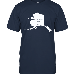 Elmendorf AFB Alaska City Map USA Pride T Shirt Unisex T-Shirt