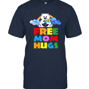 Free mom hug lgbt bear Unisex T-Shirt