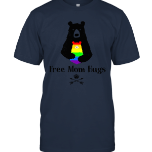 Free Mom Hugs Bear Shirt LGBT Free Bear Hugs Unisex T-Shirt