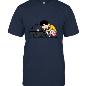 Freddie Mercury Peanuts Playing Piano Unisex T-Shirt