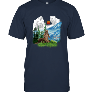FOUR CORNERS sky blue BEAR Unisex T-Shirt