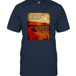 Footprints in the Sand People Unisex T-Shirt
