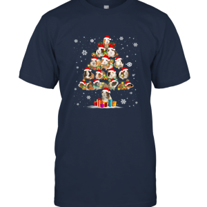 Funny Guinea Pig With Christmas Tree Hat T shirt Unisex T-Shirt