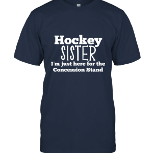 Funny Hockey Sister Girls Shirt Sibling Daughter Son Game Unisex T-Shirt