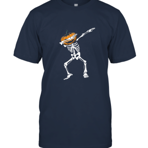 Funny Dabbing Skeleton Pumpkin Halloween T Shirt Unisex T-Shirt
