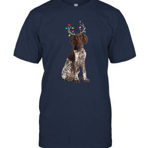 German Shorthaired Pointer Reindeer Christmas Dog T Shirt Unisex T-Shirt