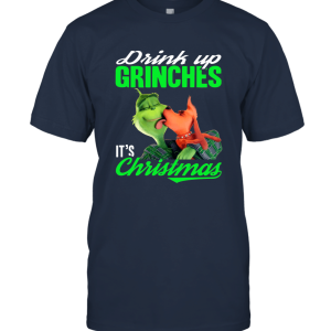 Grinch All I Need Is Coffee And My Dog It Is Too Peopley Outside Drink Up Grinch It's Christmas Funny Limited Unisex T-Shirt
