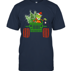 Grinch Love Driving Cars Tree Christmas Unisex T-Shirt