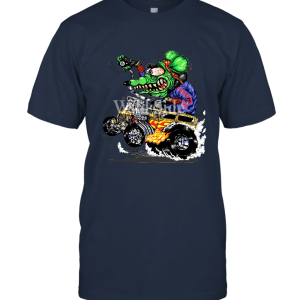 Green Monster Rat Muscle Car Unisex T-Shirt