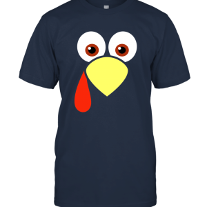 Happy Thanksgiving Turkey Face Unisex T-Shirt