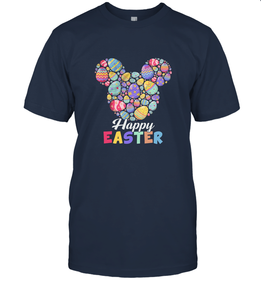 Happy Easter Colorful Eggs Mouse Unisex T-Shirt