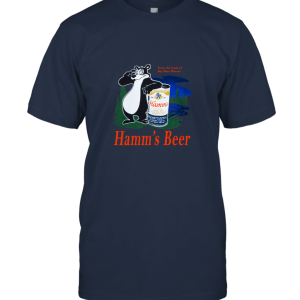 Hamm's Bear Logo Heather Grey Retro Unisex T-Shirt