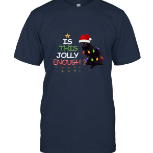 Halloween Cat Is This Jolly Enough Christmas.png Unisex T-Shirt