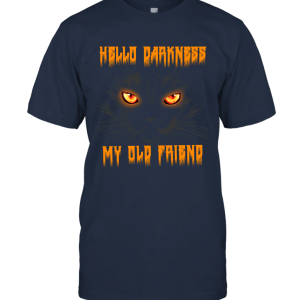 Halloween Hello Darkness My Old Friend Cat T shirt Unisex T-Shirt