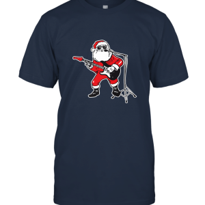 Guitar Santa Funny Christmas Unisex T-Shirt