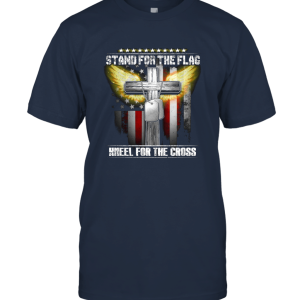 Honor Stand For The Flag Kneel For The Cross Unisex T-Shirt