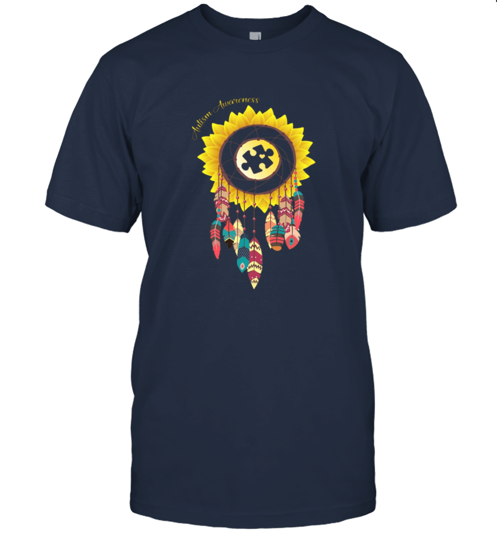 Hippie Suower Dreamcatcher Autism Awareness Tshirt Gifts Unisex T-Shirt