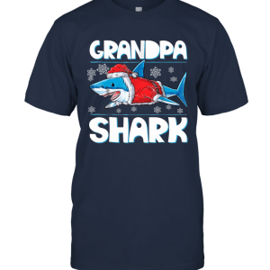 Grandpa Shark Christmas Unisex T-Shirt