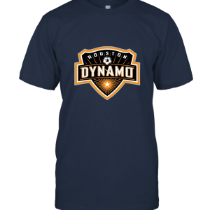 Houston Dynamo Fanatics Branded Distressed Primary Logo Tri Blend T Shirt  Unisex T-Shirt