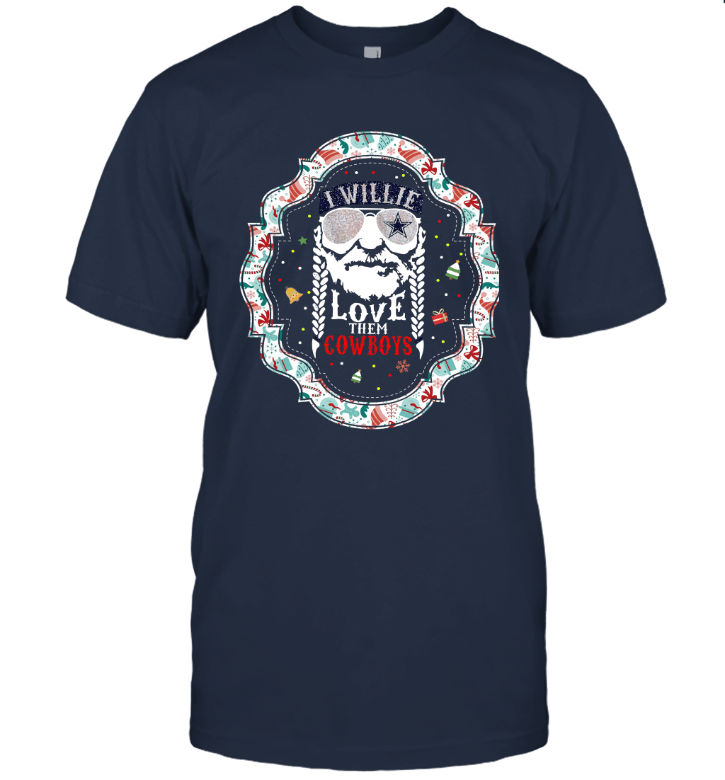I Willie Love Them Cowboy Gift Xmas Gift Idea Christmas Unisex T-Shirt