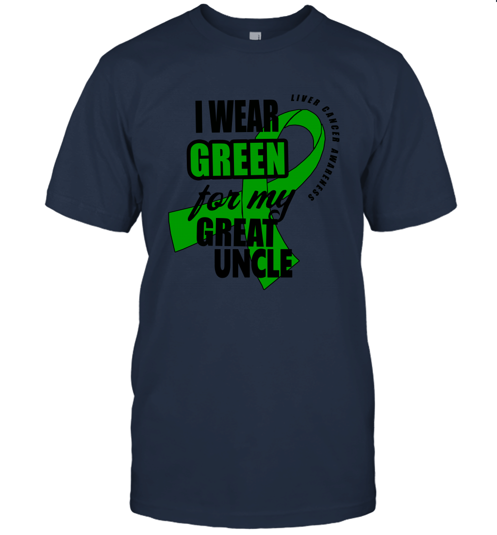 I Wear Green for My Great Uncle Liver Cancer Awareness Unisex T-Shirt