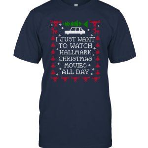 I want watching Hallmack T shirt Christmas day Unisex T-Shirt