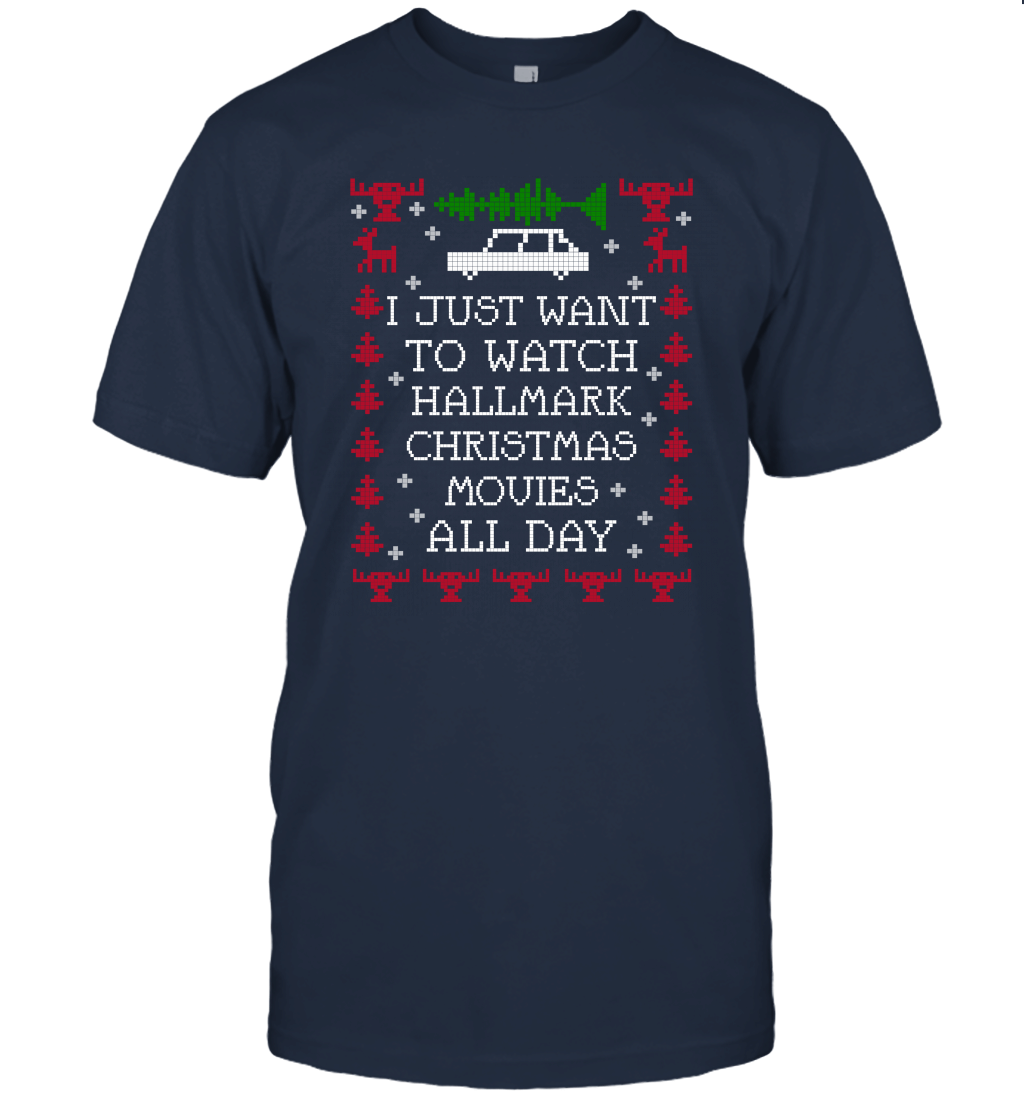 I want watching Hallmack T shirt Christmas day Unisex T-Shirt