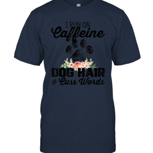 I run on caffein and dog Unisex T-Shirt